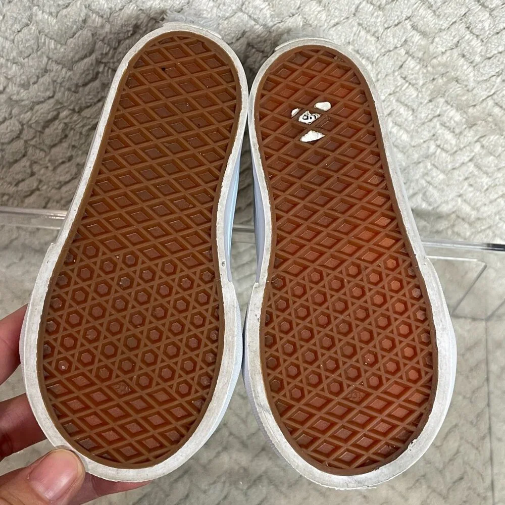 Vans Toddler Light Blue Silver Glitter Unicorn Sk8-Hi Size 6 Whimsical Fairycore - Picture 8 of 14